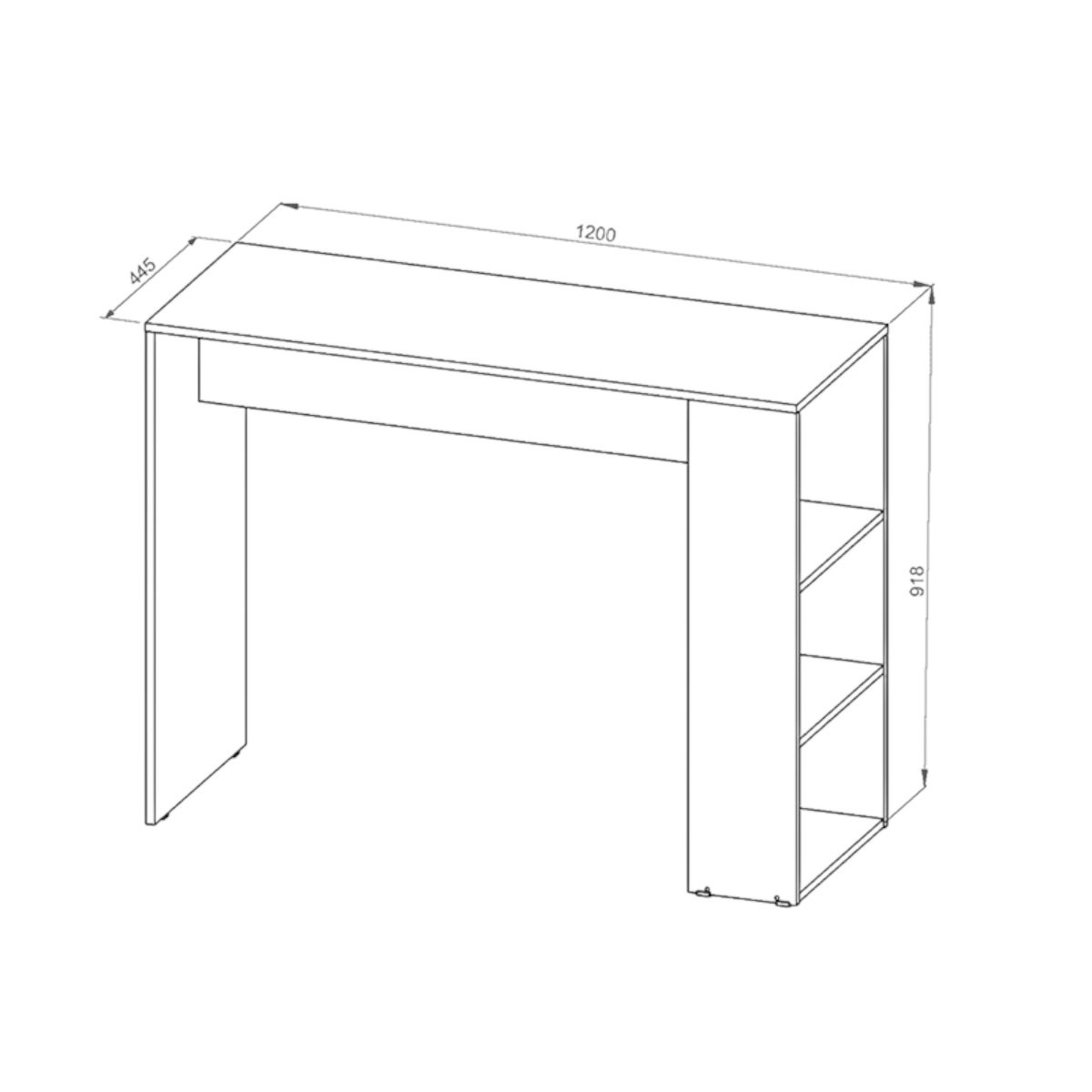 DIELFE BARRA DESAYUNADORA CON ESTANTES - Imagen 5