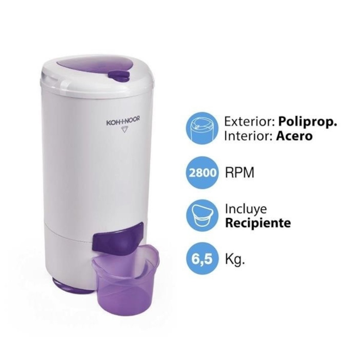 SECARROPAS CENTRIFUGO VISION 6.5 C/RECIPIENTE