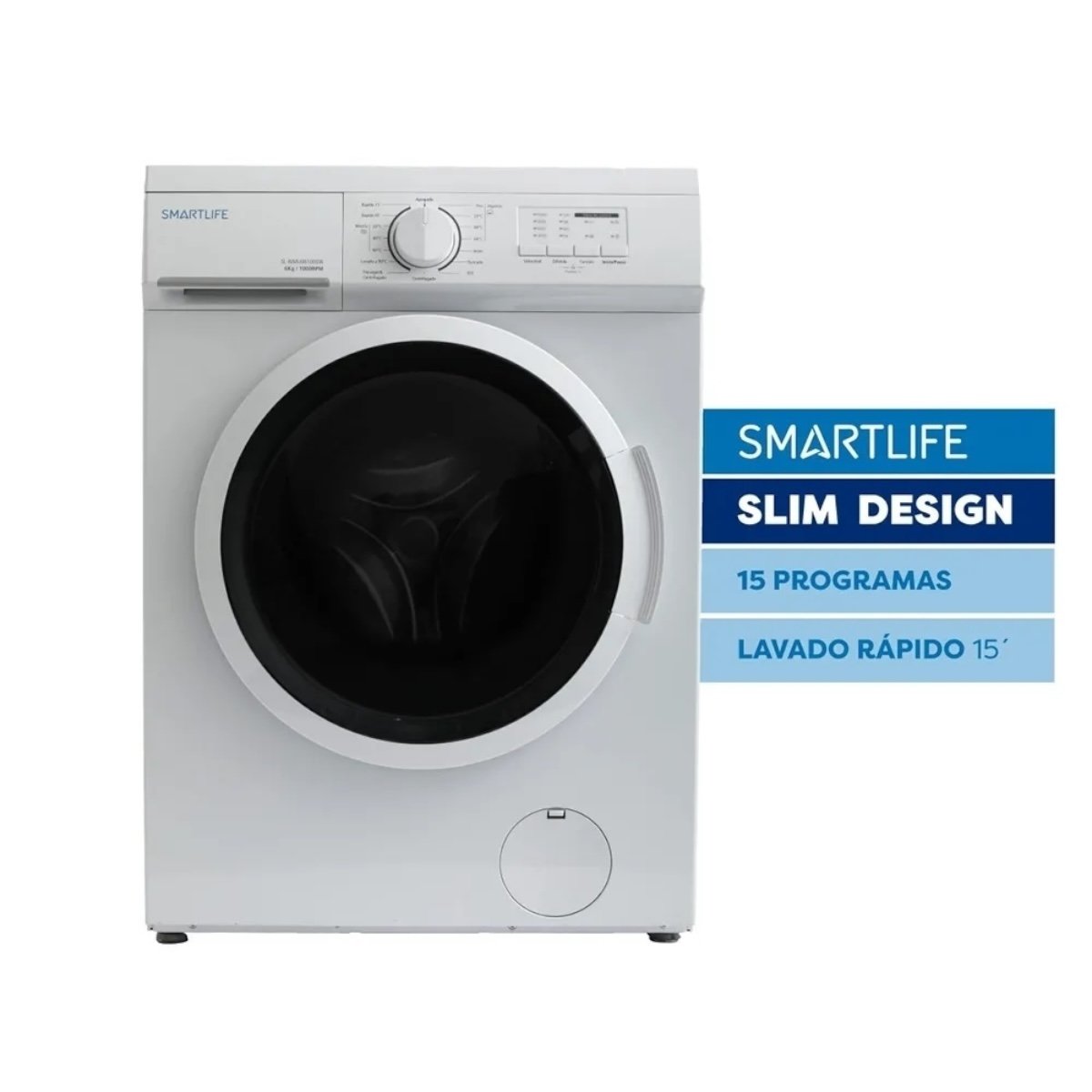 LAVARROPAS SLIM 6KG 1000RPM SMARTLIFE