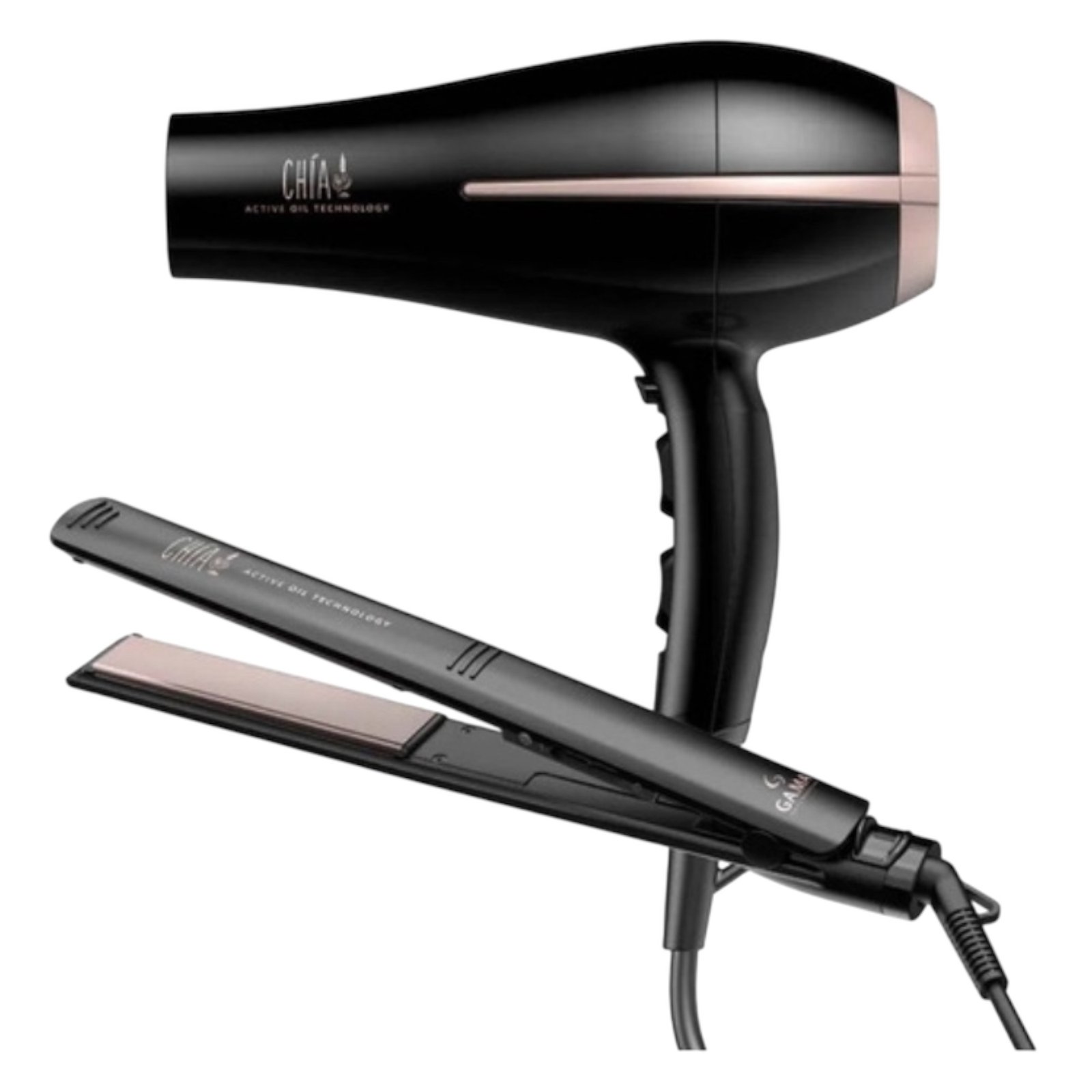 COMBO GAMA SECADOR ELEGANCE BORA + PLANCHITA ELEGANCHE CHIA