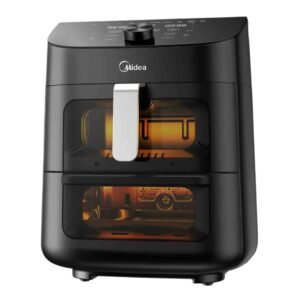 FREIDORA SIN ACEITE MIDEA 11 LTS 2 ZONAS DIGITAL NEGRA